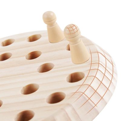 o bebê de madeira de 5.5cm Montessori brinca o jogo de xadrez do Matchstick da memória