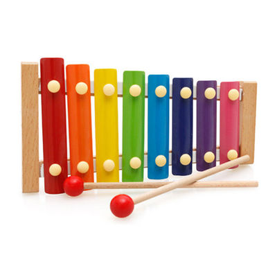 Xilofone de madeira Toy Music Instrument Non Toxic das crianças unisex do bebê