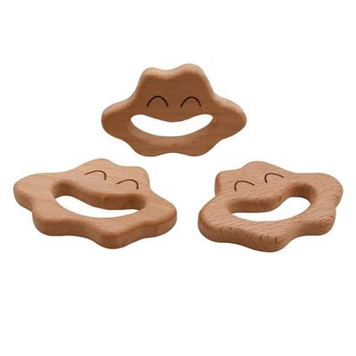 Doutores Ajuste de madeira de Teether da madeira médica do silicone de 5.5cm