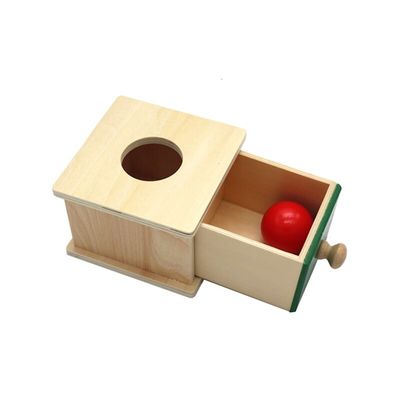 o bebê de madeira sensorial de 12cm Montessori brinca o Beechwood colorido caixa da gaveta de Montessori