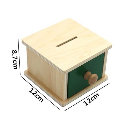 o bebê de madeira sensorial de 12cm Montessori brinca o Beechwood colorido caixa da gaveta de Montessori