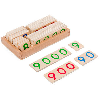 os números de madeira de 3.5cm confundem a contagem do SIDA de ensino da matemática do cartão para crianças