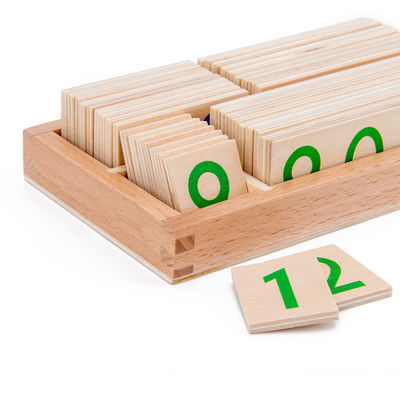 os números de madeira de 3.5cm confundem a contagem do SIDA de ensino da matemática do cartão para crianças