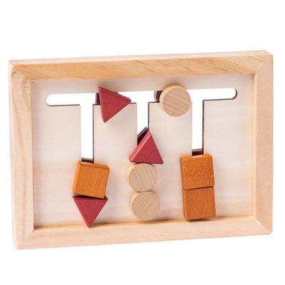 das matemáticas de madeira dos brinquedos do bebê de 2cm jogo de aprendizagem pré-escolar geométrico Montessori