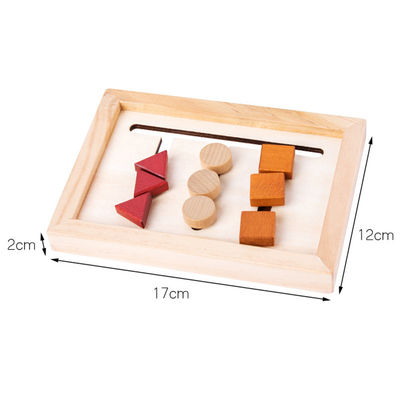 das matemáticas de madeira dos brinquedos do bebê de 2cm jogo de aprendizagem pré-escolar geométrico Montessori