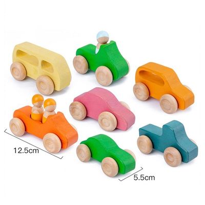 A rocha de madeira de Coral Earth Wooden Blocks Toys ajustou o brinquedo de madeira natural de equilíbrio dos blocos