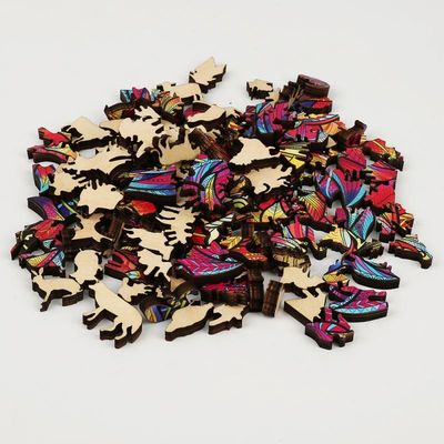 53g Lion Baby Building Blocks Wooden que empilha os jogos interativos animais da serra de vaivém