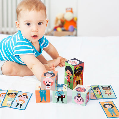 O enigma da combinação 5cm das partículas obstrui brinquedos de madeira para crianças