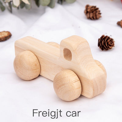 Carro ISO9001 Toy Police Montessori de madeira unisex da faia