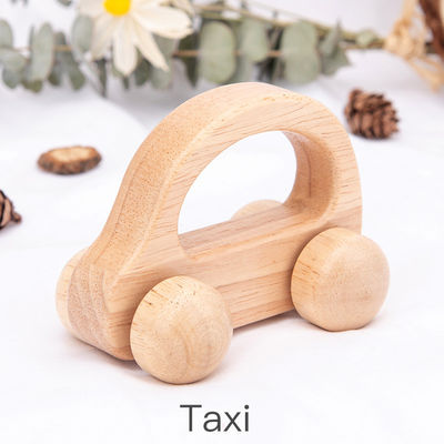 Carro ISO9001 Toy Police Montessori de madeira unisex da faia