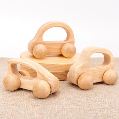 Carro ISO9001 Toy Police Montessori de madeira unisex da faia
