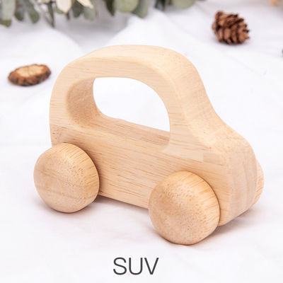 Carro ISO9001 Toy Police Montessori de madeira unisex da faia