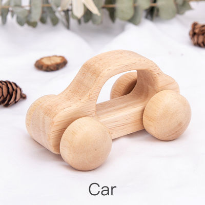 Carro ISO9001 Toy Police Montessori de madeira unisex da faia