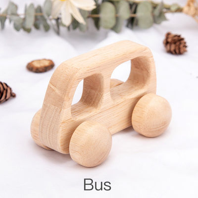 Carro ISO9001 Toy Police Montessori de madeira unisex da faia