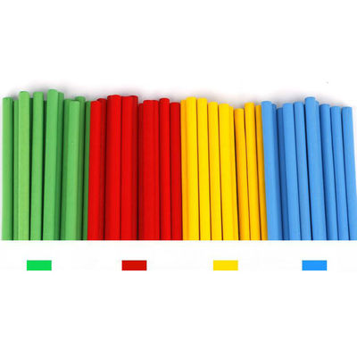 Tóxico de madeira de Toy Montessori Counting Blocks Non da matemática de Digitas 23cm do número