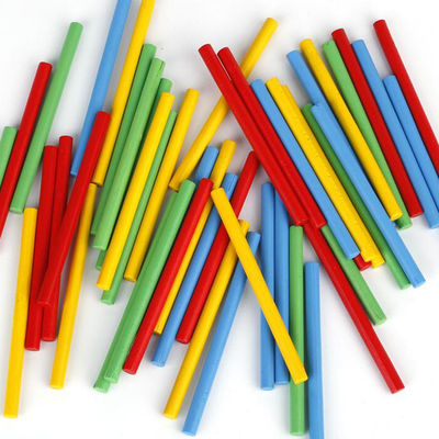 Tóxico de madeira de Toy Montessori Counting Blocks Non da matemática de Digitas 23cm do número