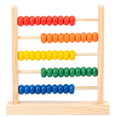 grânulo 3D 15cm de madeira geométrico que conta a criança Toy Numbers Counting do ábaco