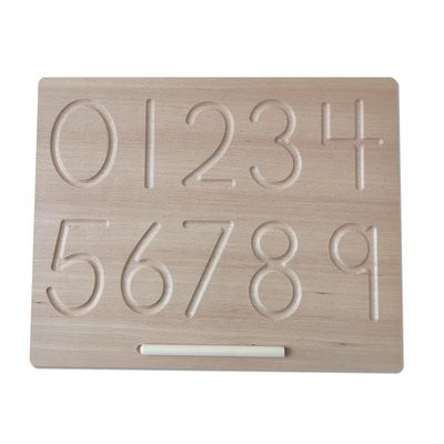Os alfabetos embarcam a matemática de madeira Toy Counting Teaching Language de 29cm