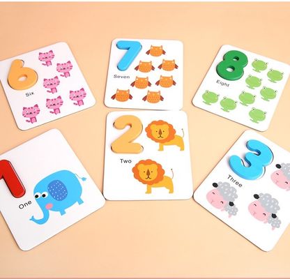 15cm Nontoxic Montessori que conta a placa de madeira da multiplicação da placa