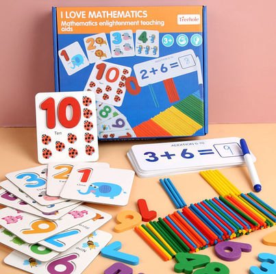 15cm Nontoxic Montessori que conta a placa de madeira da multiplicação da placa