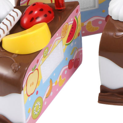 O corte de madeira do fruto de DIY 5.9inch ajustou o bolo de aniversário Toy Plastic