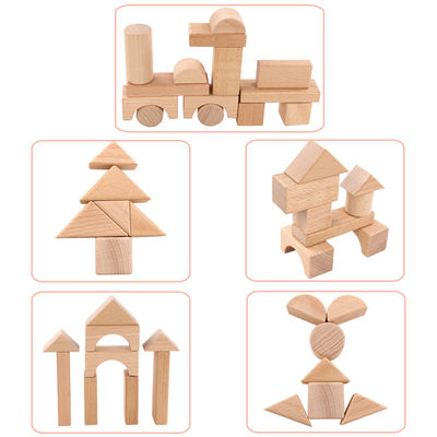 Castelo clássico 17.5cm dos grandes blocos de apartamentos de madeira do jumbo 22PCS