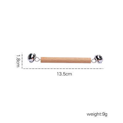O gráfico chocalha 7Pc Teether de madeira para o anel saindo os dentes de madeira do bebê