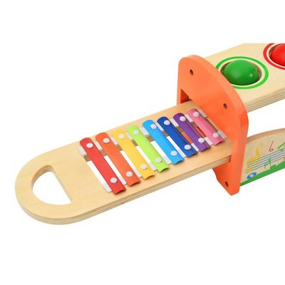 Bebê de madeira do xilofone de oito brinquedos musicais de madeira das notas 15cm