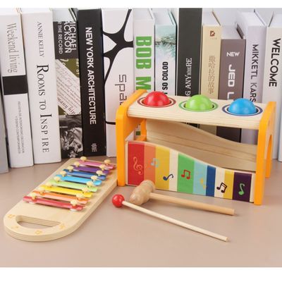 8 dos instrumentos de madeira do xilofone das crianças do piano das notas brinquedos educacionais