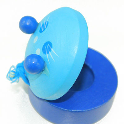Válvula de madeira Toy Handle Musical Instruments das castanholas 2.5cm