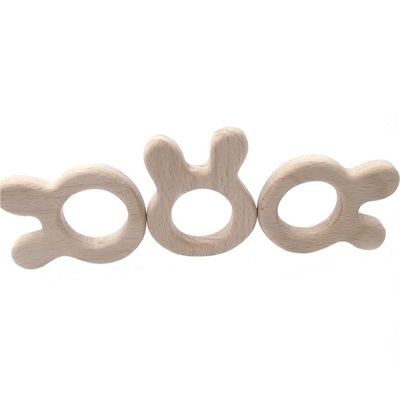 A faia DIY personalizou o bracelete de madeira da colar do silicone de Teether do bebê