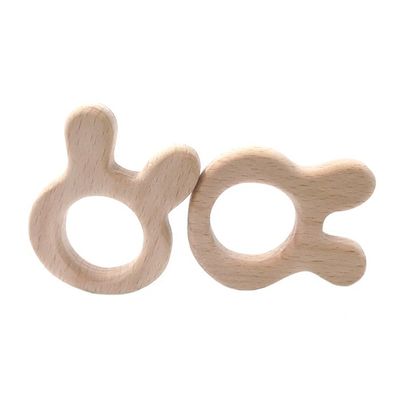 A faia DIY personalizou o bracelete de madeira da colar do silicone de Teether do bebê