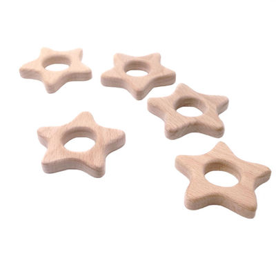 A faia 2cm Toy Rabbit saindo os dentes de madeira 4cm personalizou Teether de madeira