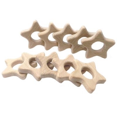 A faia 2cm Toy Rabbit saindo os dentes de madeira 4cm personalizou Teether de madeira