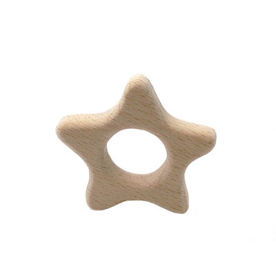 A faia 2cm Toy Rabbit saindo os dentes de madeira 4cm personalizou Teether de madeira