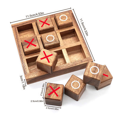 Jogo de madeira da interação das partes de xadrez do entretenimento 3cm unisex