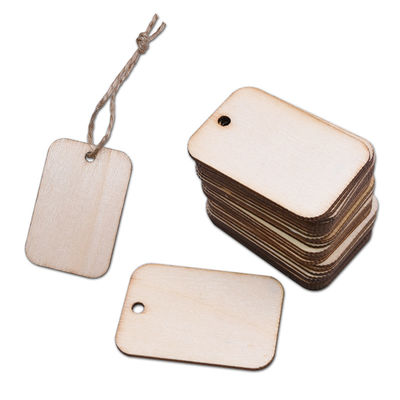 Retângulo de madeira inacabado Mini Wooden Cubes dos ofícios do quadrado 3.5cm