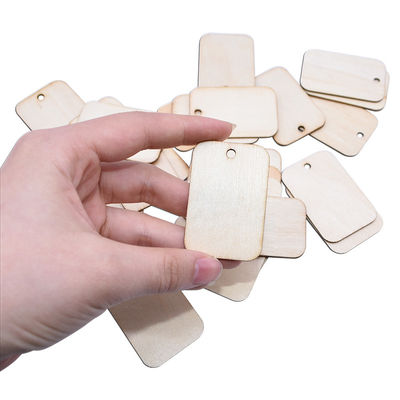 Retângulo de madeira inacabado Mini Wooden Cubes dos ofícios do quadrado 3.5cm