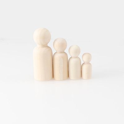 Pintura de madeira do ofício 100Pcs Peg Dolls Blank ISO9001