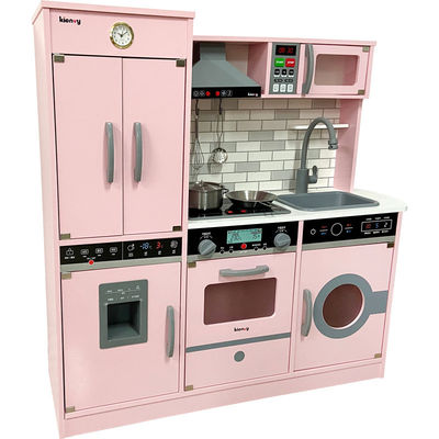 A cozinha diminuta de madeira do grande refrigerador de 82.5cm ajustou o preto branco do fogão