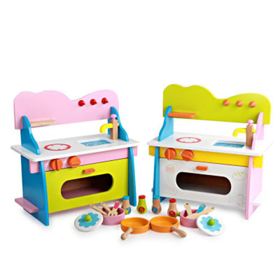 Cozinhar a cozinha diminuta de madeira de 3cm Cosplay ajustou Mini Wooden Kitchen Toy