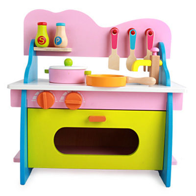 Cozinhar a cozinha diminuta de madeira de 3cm Cosplay ajustou Mini Wooden Kitchen Toy