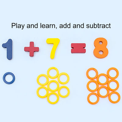 O bebê de madeira educacional de Montessori da pesca da matemática brinca 15cm