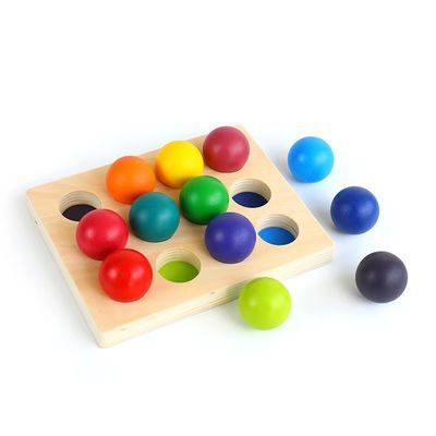 Blocos de apartamentos de madeira Toy Nesting Rainbow Block Set da ponte do bebê 15cm