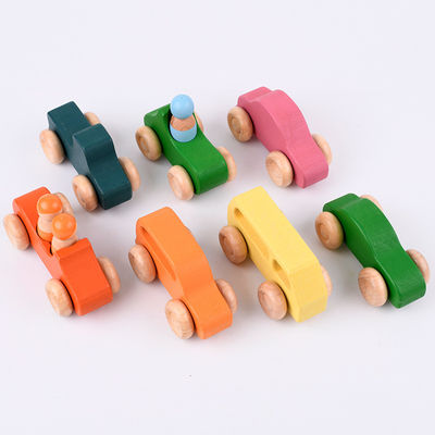 Blocos de apartamentos de madeira Toy Nesting Rainbow Block Set da ponte do bebê 15cm