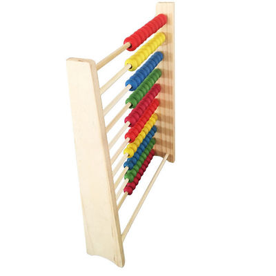Calcule a matemática de madeira Toy Counting Beads Toy Abacus de 26Cm educacional