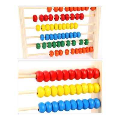 Calcule a matemática de madeira Toy Counting Beads Toy Abacus de 26Cm educacional