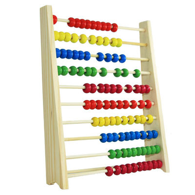 Calcule a matemática de madeira Toy Counting Beads Toy Abacus de 26Cm educacional