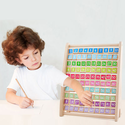 Multiplicação Nontoxic Montessori Toy Counting Wooden Blocks aritmético da tabela