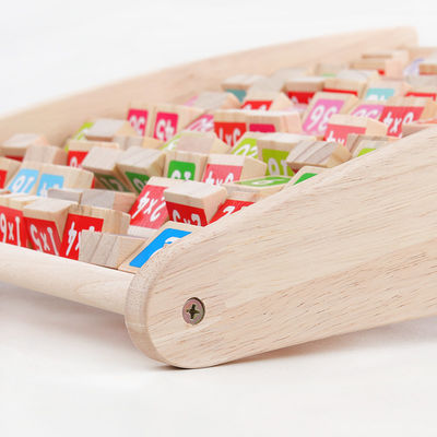 Multiplicação Nontoxic Montessori Toy Counting Wooden Blocks aritmético da tabela